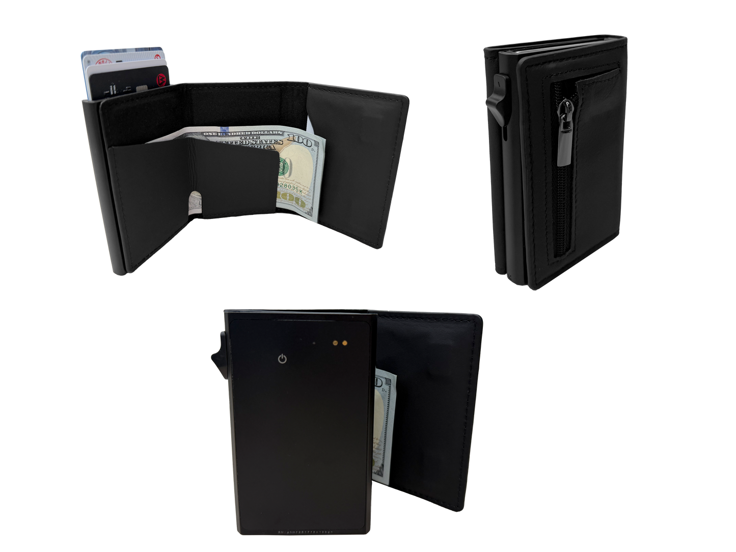 Business Magsafe Wallet Strong Magnetic Card Holder Pop Up Minimalist Wallet Leather Bank Cardholder Case work with Find my APP