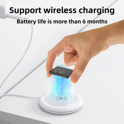 Mini rastreador inteligente Bluetooth, localizador de llaves, billetera, ubicación, carga inalámbrica, SmartTag, localizador de teléfono para Apple Find My (solo iOS)