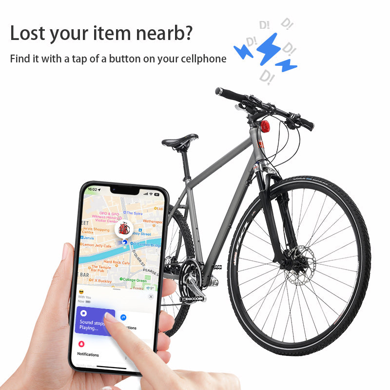 Bike Rear Reflector Anti-theft Bicycle Seatpost Mount for Air tag Gps Tracker Bike Reflector Holder with find my device