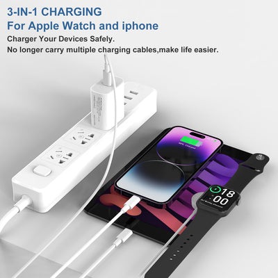 Apple Watch 充電器（ホワイト）（30W US PD充電器付き） 