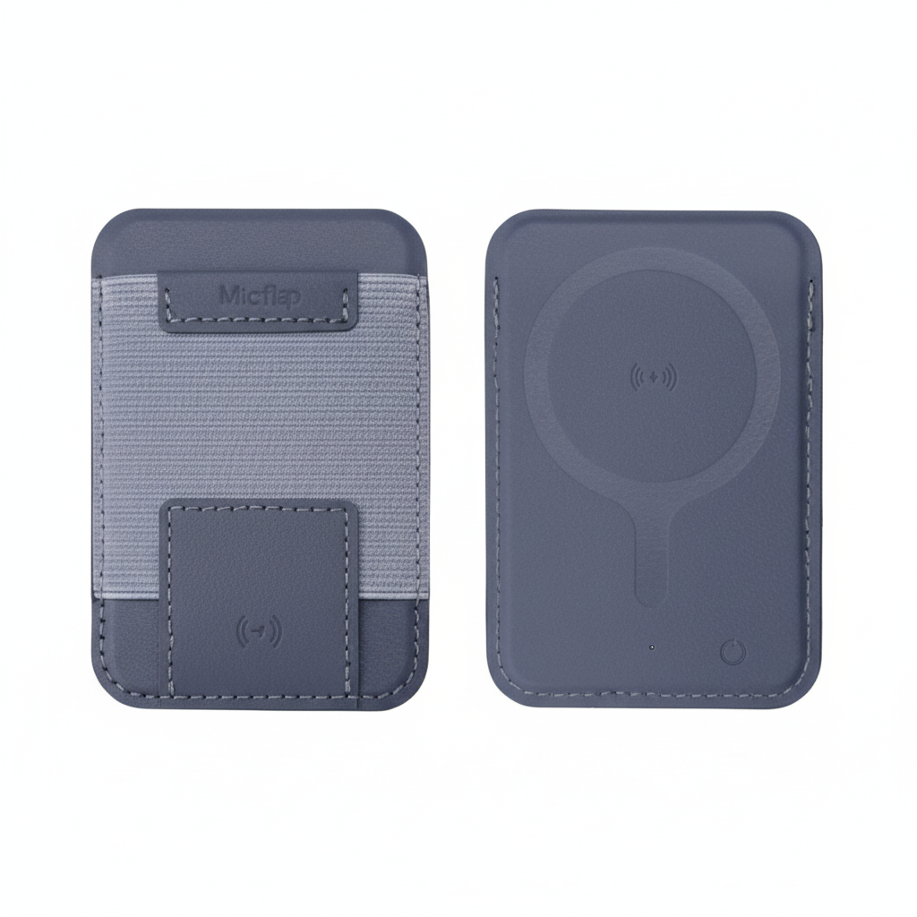 Micflip Smart MagSafe Wallet with Apple 'Find My' Tracking - Ultra-Thin Magnetic Card Holder & GPS Tracker (Rechargeable)