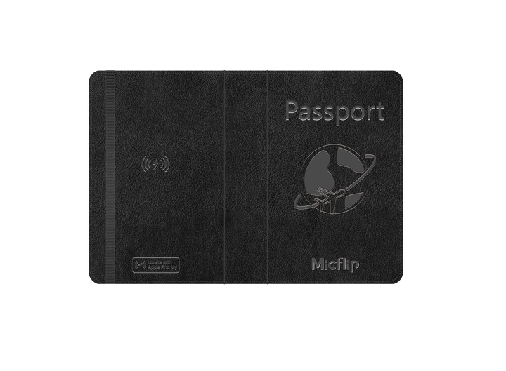 Smart Anti-Loss Travel Passport Holder - Apple Find My Certified, Global Positioning GPS Tracker Wallet