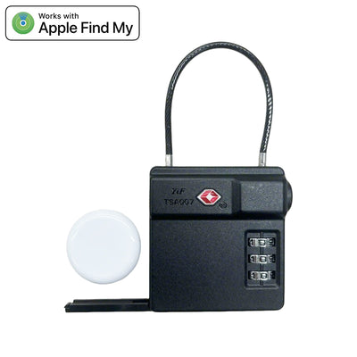 Smart TSA Luggage Lock with Apple Find My Integration - Anti-Lost Global Tracking & Waterproof Combination Padlock K05