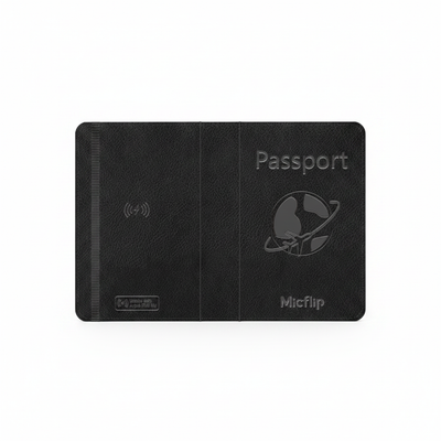 Micflip Passport Holder White Background